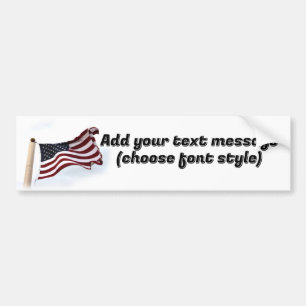 Autocollant De Voiture Drapeau des États-Unis d'Amérique Qu'il Flotte Enc