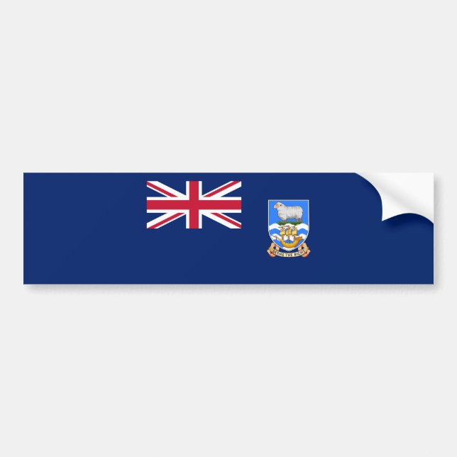 Autocollant De Voiture Drapeau des îles Falkland (Devant)