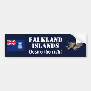 Autocollant De Voiture Drapeau des Îles Falkland + Adhésif pour