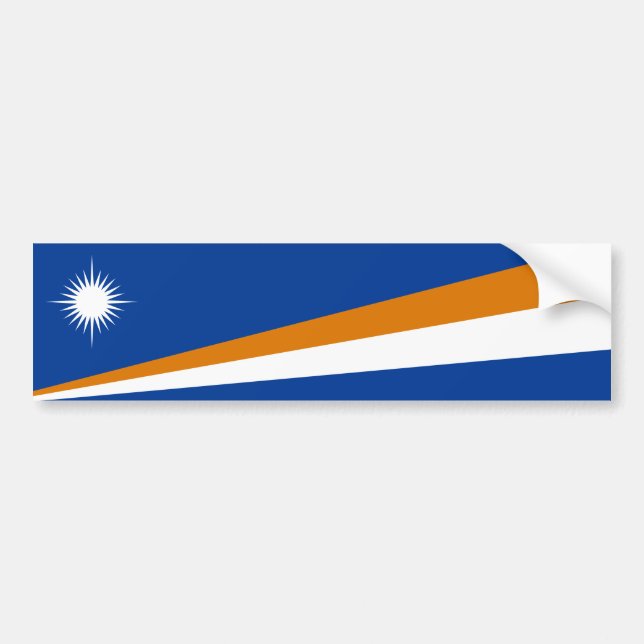 Autocollant De Voiture Drapeau des Îles Marshall (Devant)