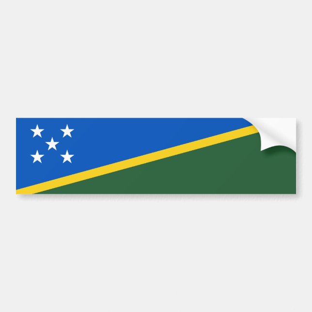 Autocollant De Voiture Drapeau des Îles Salomon (Devant)