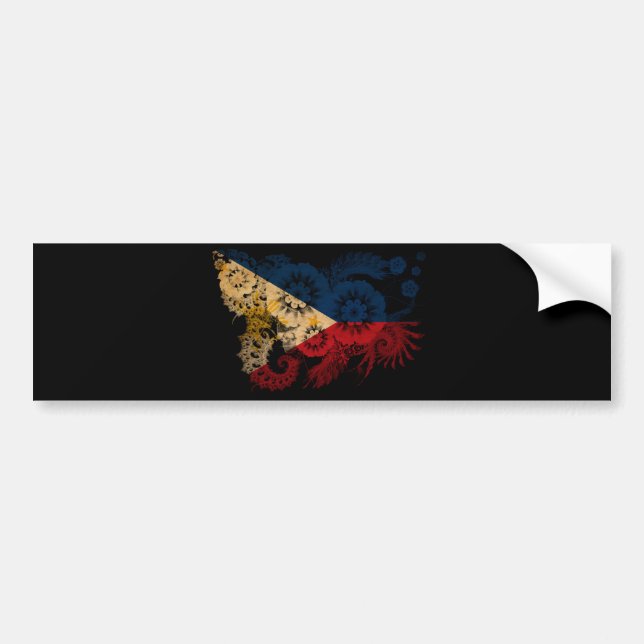 Autocollant De Voiture Drapeau des Philippines (Devant)