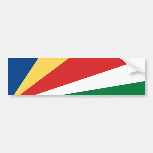 Autocollant De Voiture Drapeau des Seychelles (Devant)