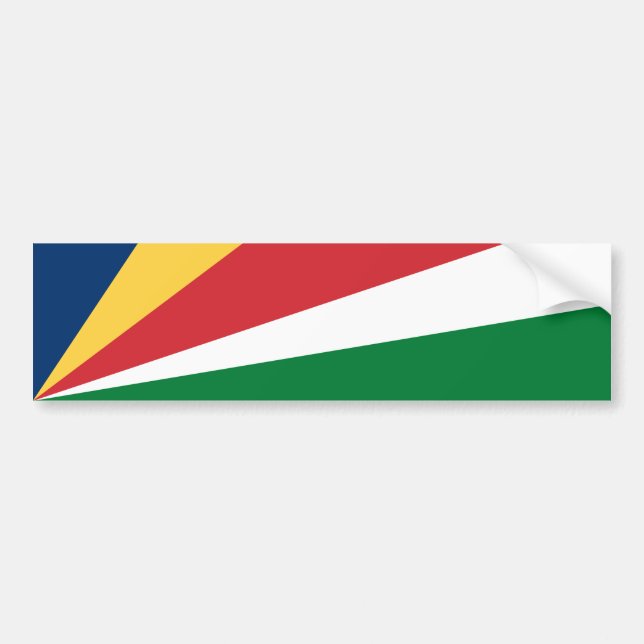 Autocollant De Voiture Drapeau des Seychelles (Devant)