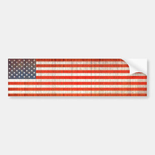 Autocollant De Voiture Drapeau des USA âgé