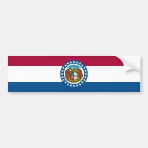 Autocollant De Voiture Drapeau d'État du Missouri
