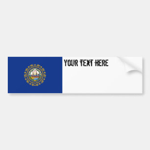 Autocollant De Voiture Drapeau d'état du New Hampshire