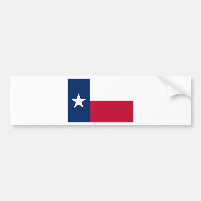 Autocollant De Voiture Drapeau d'État du Texas (Devant)