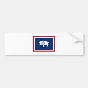 Autocollant De Voiture Drapeau d'état du Wyoming