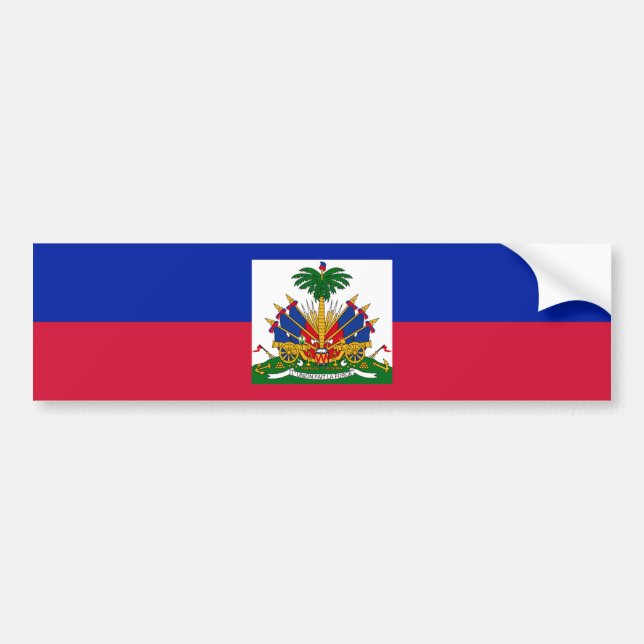 Autocollant De Voiture Drapeau d'Haïti (Devant)