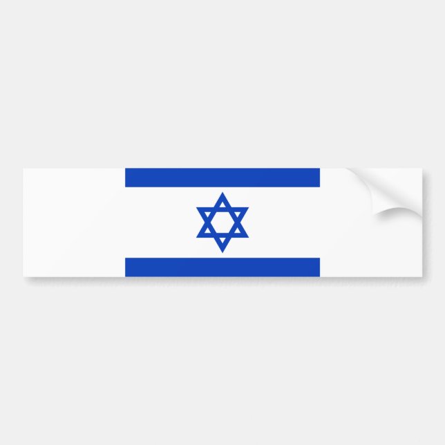 Autocollant De Voiture Drapeau d'Israël (Devant)