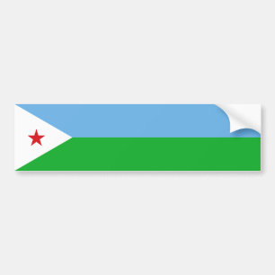 Autocollant De Voiture Drapeau Djibouti