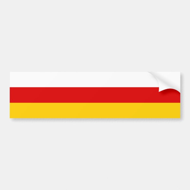 Autocollant De Voiture Drapeau d'Ossétie du Sud (Devant)