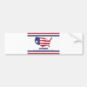 Autocollant De Voiture Drapeau d'Oxnard (Californie)