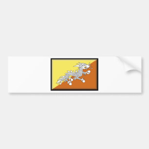 Autocollant De Voiture Drapeau du Bhutan