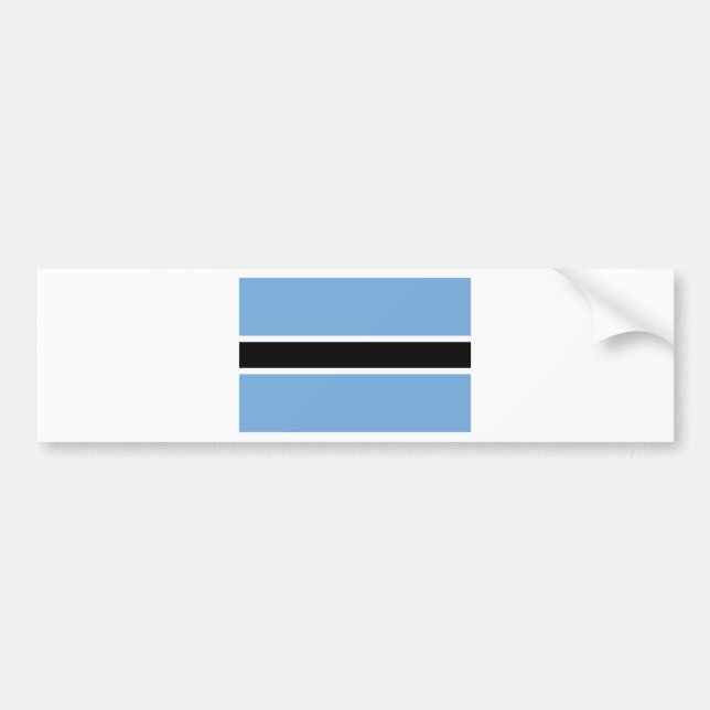 Autocollant De Voiture Drapeau du Botswana (Devant)