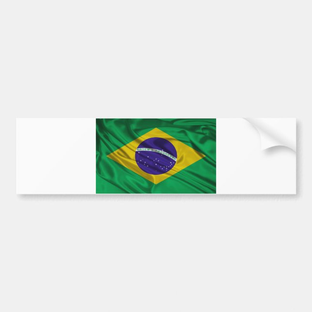 Autocollant De Voiture Drapeau du Brésil (Devant)