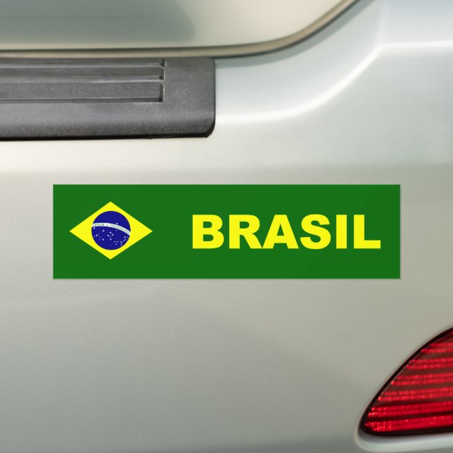 Autocollant De Voiture Drapeau du Brésil / Brésil (En voiture)
