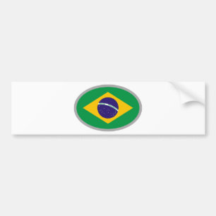 Autocollant De Voiture Drapeau du Brésil - conception fraîche !