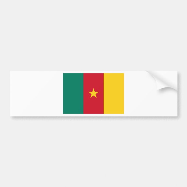 Autocollant De Voiture Drapeau du Cameroun (Devant)
