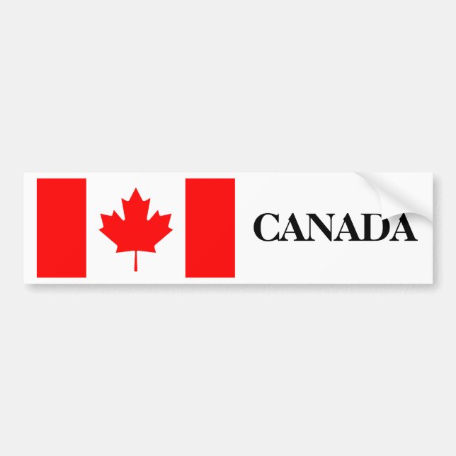 Autocollant De Voiture Drapeau du Canada (Devant)