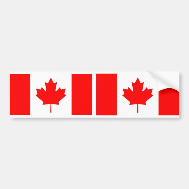 Autocollant De Voiture Drapeau du Canada (Devant)