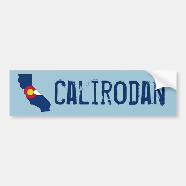 Autocollant De Voiture Drapeau du Colorado Californie silhouette (Devant)