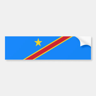 Autocollant De Voiture Drapeau du Congo Kinshasa