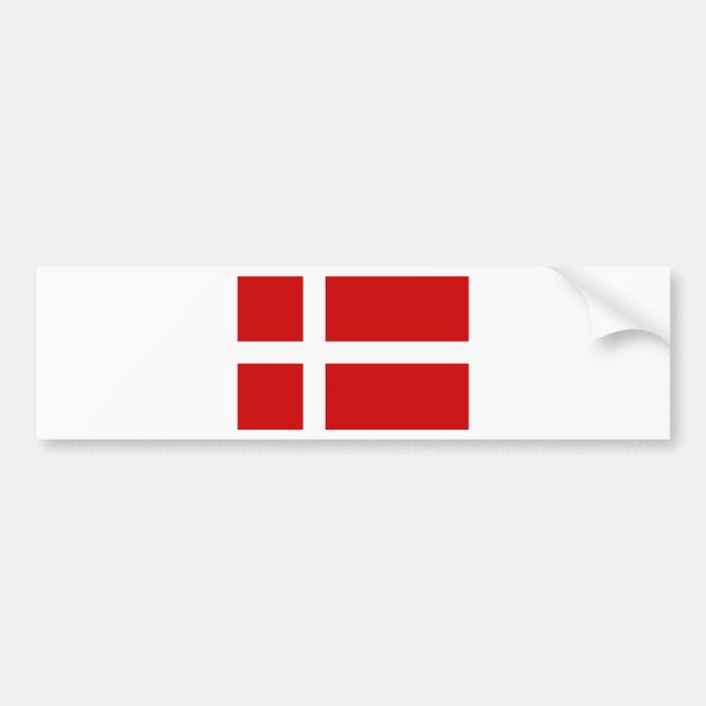 Autocollant De Voiture Drapeau du Danemark (Devant)