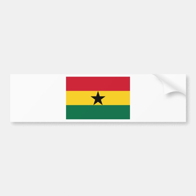 Autocollant De Voiture Drapeau du Ghana (Devant)