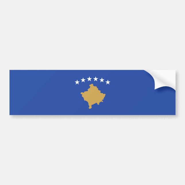 Autocollant De Voiture Drapeau du Kosovo (Devant)