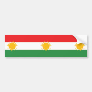 Autocollant De Voiture Drapeau du Kurdistan