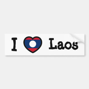 Autocollant De Voiture Drapeau du Laos