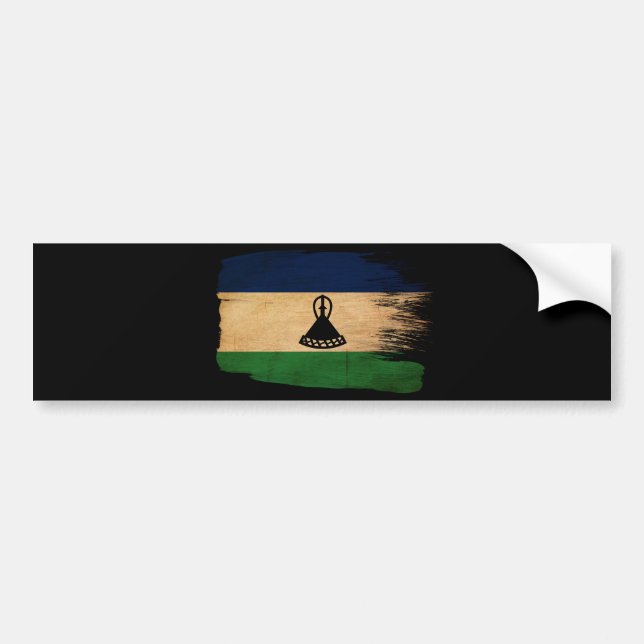 Autocollant De Voiture Drapeau du Lesotho (Devant)