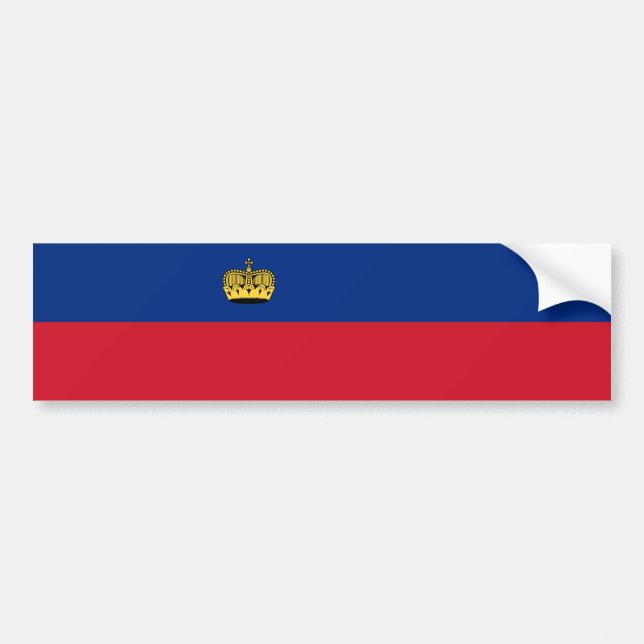 Autocollant De Voiture Drapeau du Liechtenstein (Devant)