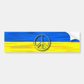 Autocollant De Voiture Drapeau du logo Paix pour l'Ukraine