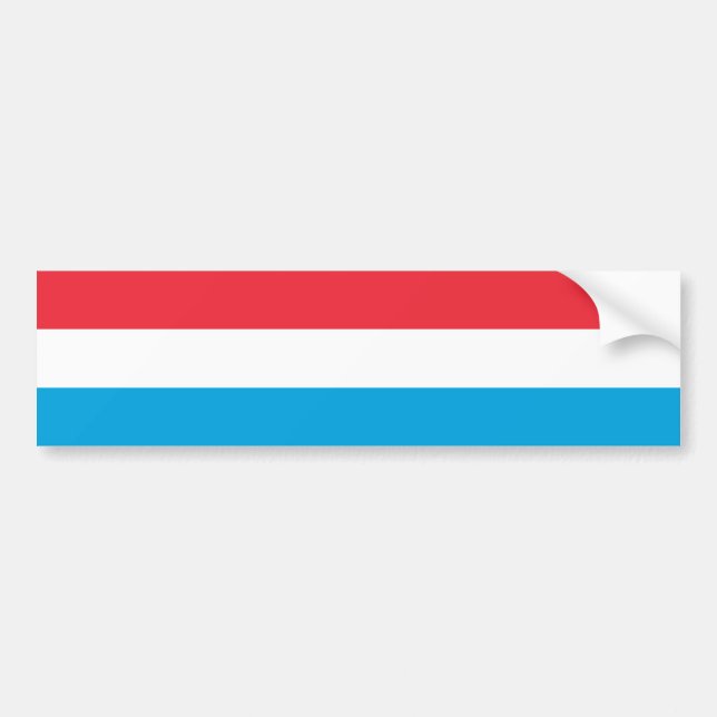 Autocollant De Voiture Drapeau du Luxembourg (Devant)