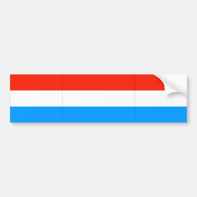 Autocollant De Voiture Drapeau du Luxembourg (Devant)