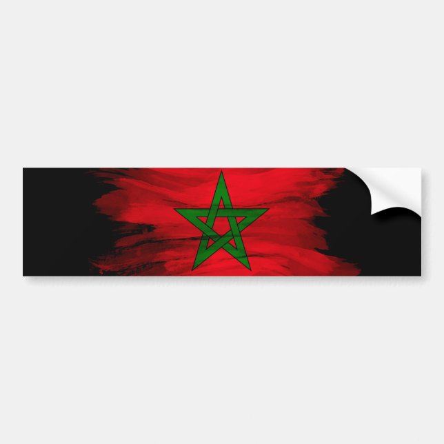 Autocollant De Voiture Drapeau du Maroc bracelet, drapeau national (Devant)