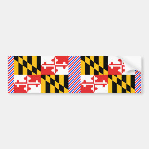 Autocollant De Voiture Drapeau du Maryland