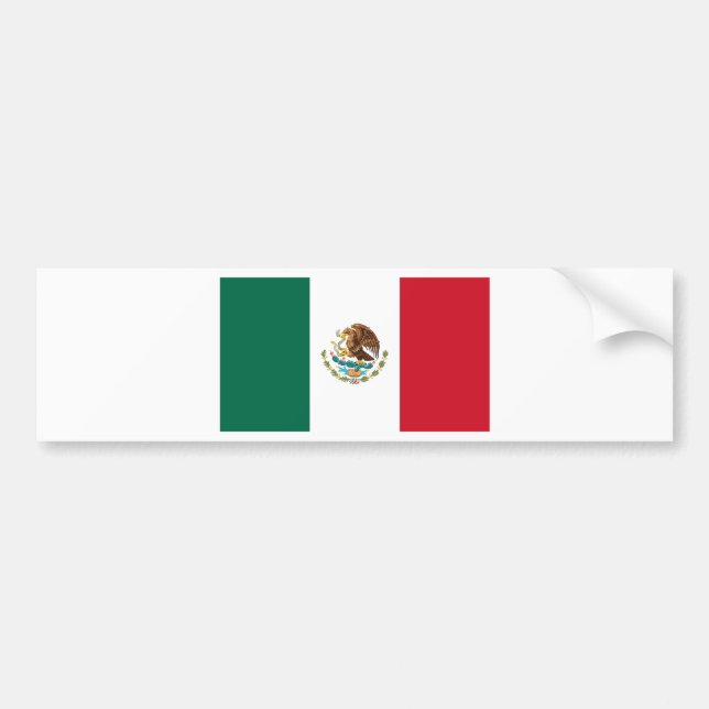 Autocollant De Voiture Drapeau du Mexique (Devant)