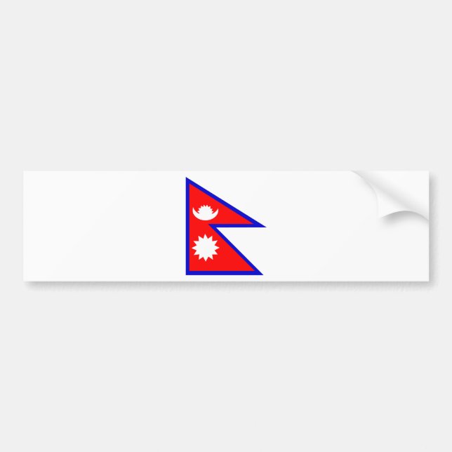 Autocollant De Voiture Drapeau du Népal (Devant)