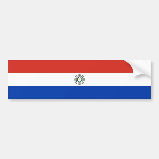 Autocollant De Voiture drapeau du Paraguay (Devant)
