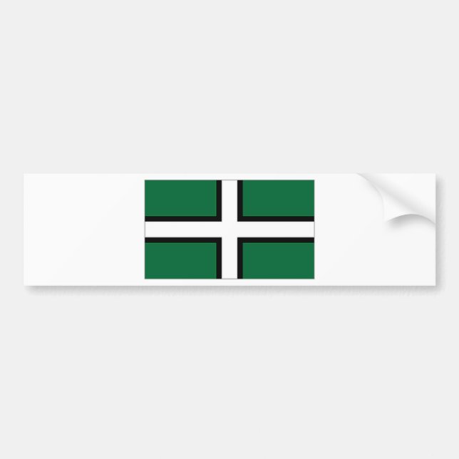 Autocollant De Voiture Drapeau du Royaume-Uni Devon (Devant)