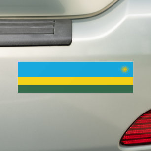 Autocollant De Voiture Drapeau du Rwanda