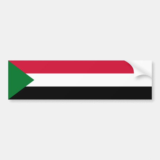 Autocollant De Voiture Drapeau du Soudan (Devant)