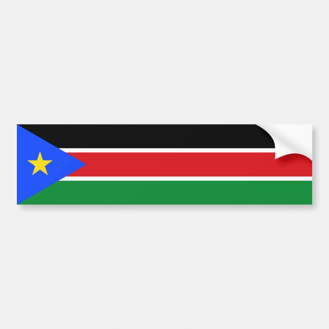 Autocollant De Voiture Drapeau du Soudan du Sud (Devant)