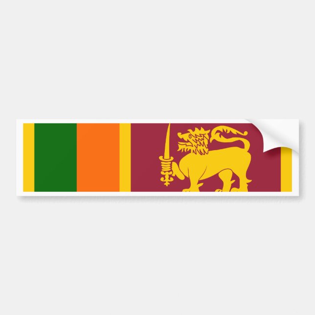 Autocollant De Voiture Drapeau du Sri Lanka (Devant)