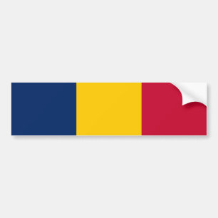 Autocollant De Voiture Drapeau du Tchad (pays africain)