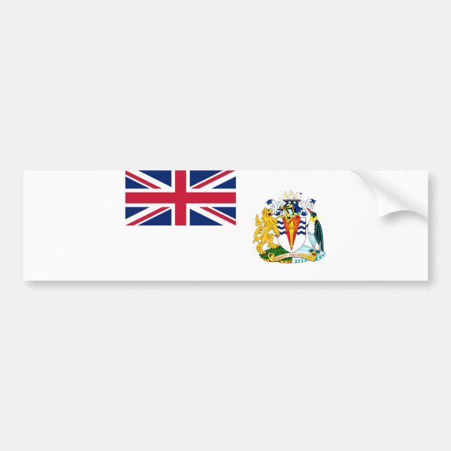 Autocollant De Voiture Drapeau du territoire antarctique britannique (Devant)